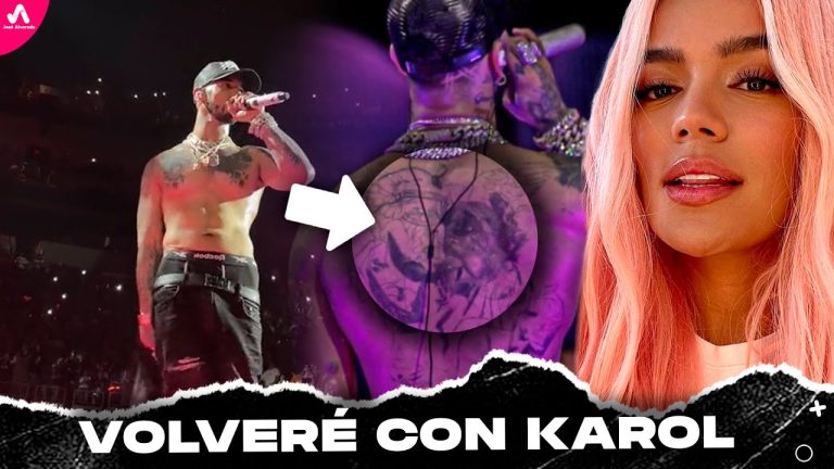 Anuel Anuncia que VOLVERÁ con Karol G, Sorprende Mostrando el Tatuaje de la Bichota en su espalda
