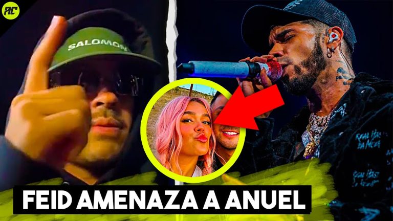Feid Amenaza a Anuel por la Bichota, Anuel aa lo Llama feo, Le Dedica un Vallenato a la Colombiana.
