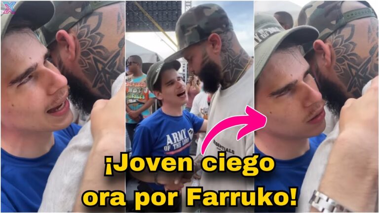 Joven se levanta de su SILLA DE RUEDA para ORAR por Farruko 🥹❤️