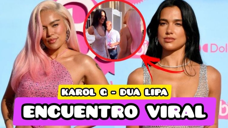 La reacción de Karol G y Dua Lipa en la Premier de Barbie