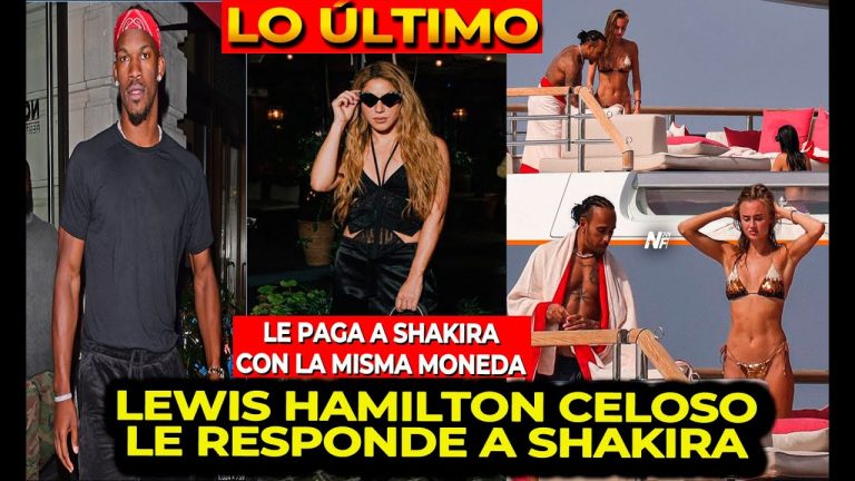 Lewis Hamilton celoso por la salida de Shakira y Jimmy Butler