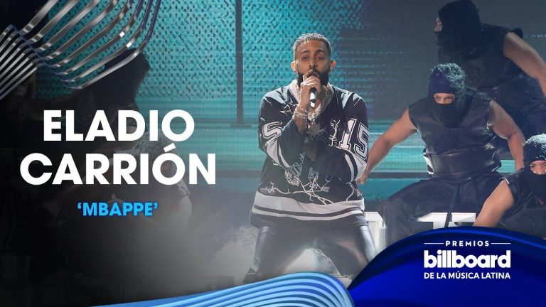 Eladio Carrión cantó “Mbappe” e impresionó al público | Premios Billboard 2023