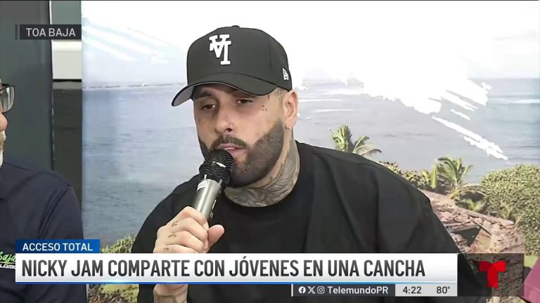 Nicky Jam impulsa clínicas de baloncesto y construcción de canchas en Levittown Telemundo