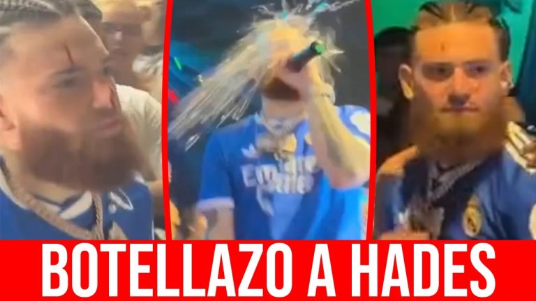 BOTELLAZO A HADES66 EN LA CABEZA! LE R0MPEN LA CARA EN SHOW DE ESPAÑA A HADES66