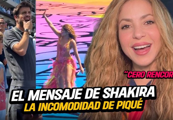 El Mensaje de Shakira a España, Piqué Incómodo al verla en la FINAL