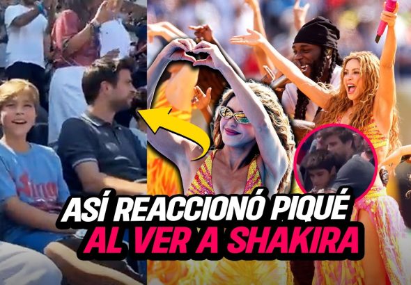 Hijos de Shakira le Cantan Dai Dai a Piqué en su Cara y se Muestra Incómodo