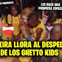 Le emotiva despedida de Shakira con Los Ghetto Kids, entre lágrimas les hace una promesa
