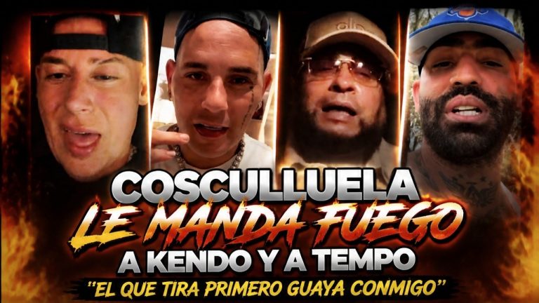 GUERRA!! COSCULLUELA LE MANDA FUEGO A KENDO Y A TEMPO “EL QUE TIRA PRIMERO GUAYA CONMIGO”