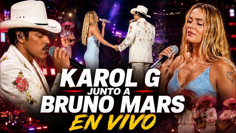 KAROL G GRABA VIDEO MUSICAL CON BRUNO MARS EN PLENO CONCIERTO !