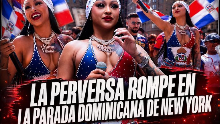 LA PERVERSA ROMPE EN LA PARADA DOMINICANA EN NEW YORK !