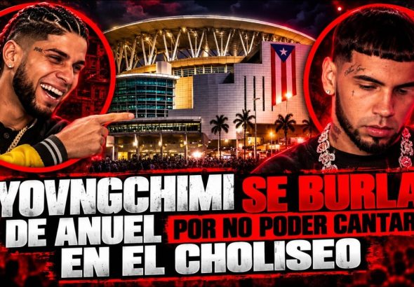 YOVNGCHIMI SE BURLA DE ANUEL POR NO PODER CANTAR EN EL CHOLI