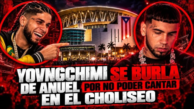 YOVNGCHIMI SE BURLA DE ANUEL POR NO PODER CANTAR EN EL CHOLI